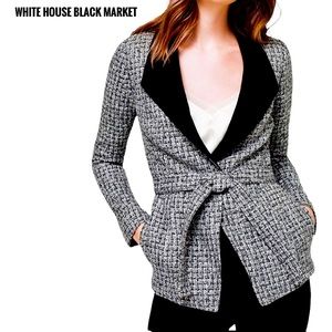 NWT White House Black market belt wool jacket 4